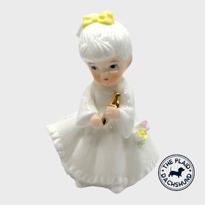 Vintage Lefton Angel with Flute